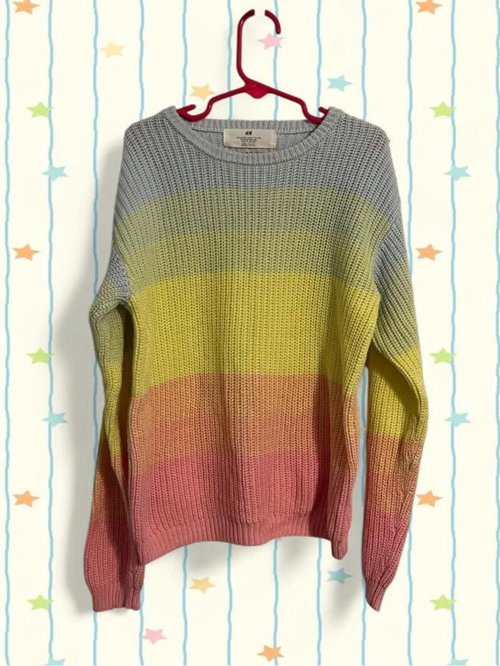 H&M Pastel Rainbow Sweater